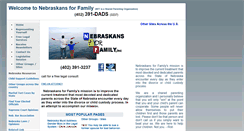 Desktop Screenshot of nebraskans4family.com